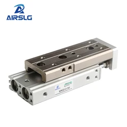 AFR Brand Air Slide Table Dual Rod Rail Slide Air Pneumatic Cylinder MXQ Series MXQ6 MXQ8 MXQ12 MXQ16 MXQ20 MXQ25 Stroke 10-150