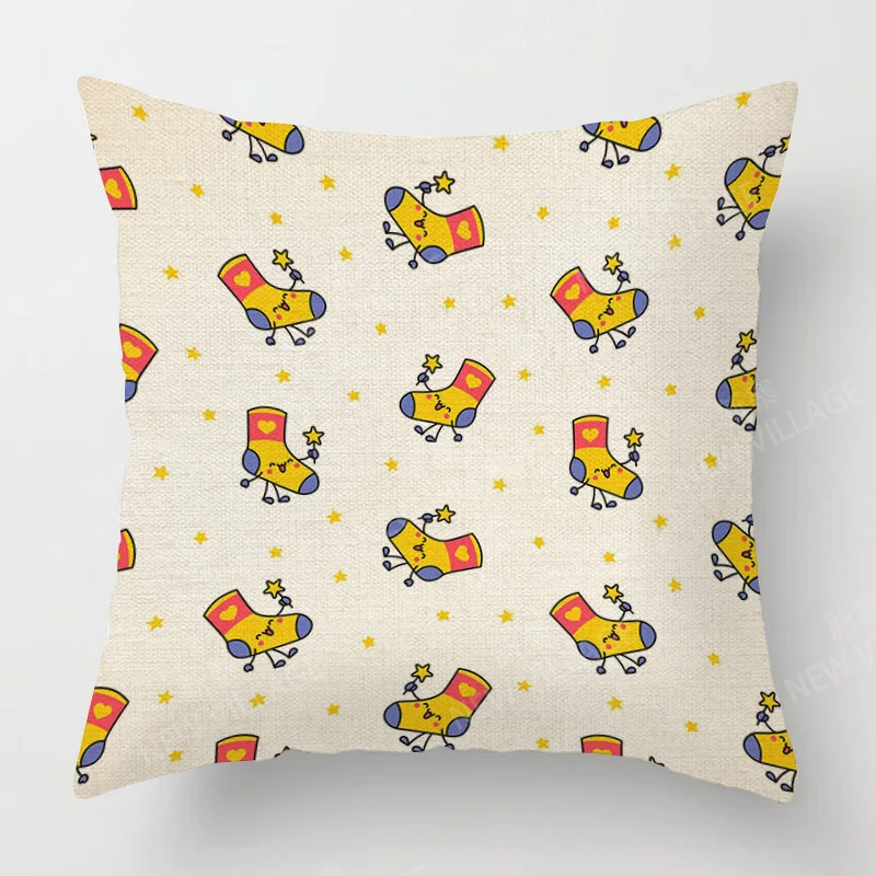 홈 거실 장식 쿠션 투척 베개 커버, 식물 메리 크리스마스 겨울, 40x40cm, 40x40cm, 60x60cm, 45x45cm, 50x50cm