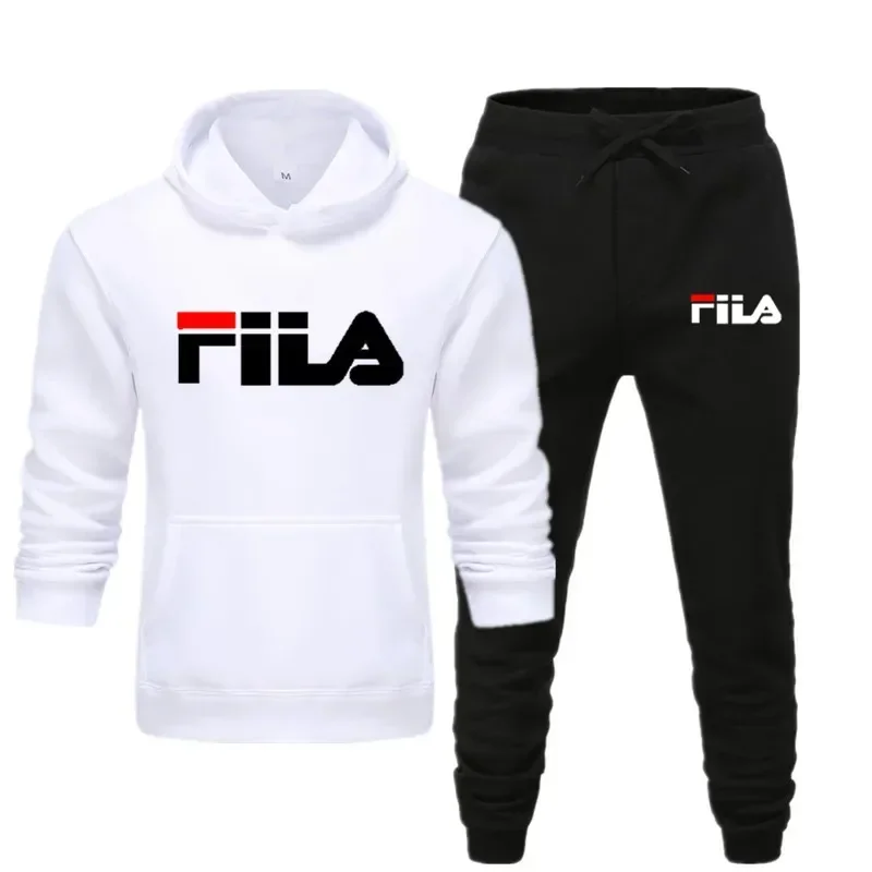 

New men's hooded sweatshirt + sports pants two-piece set, fashionable high-quality casual fitness jogging outfit, 2026 spring/su