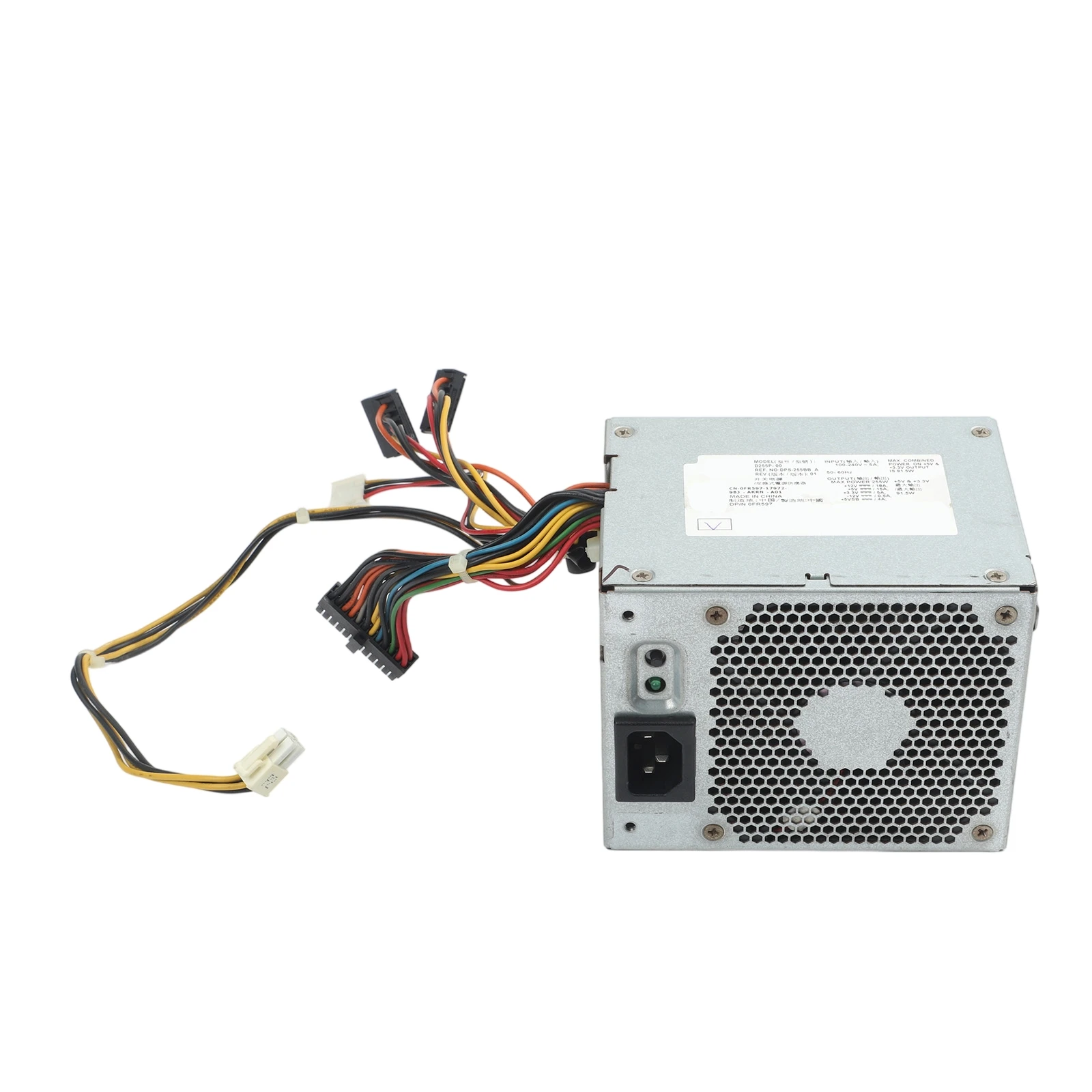 Power Adapter 255W for Dell For Optiplex 580 760 780 960 980 Models Compatible with L255P01 Connector and High Efficiency Design