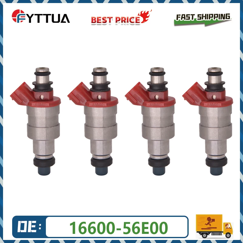 

4PCS High Performance Fuel Injector 16600-56E00 For Nissan 180sx Silvia U12 S13 CA18DT 1988-1991