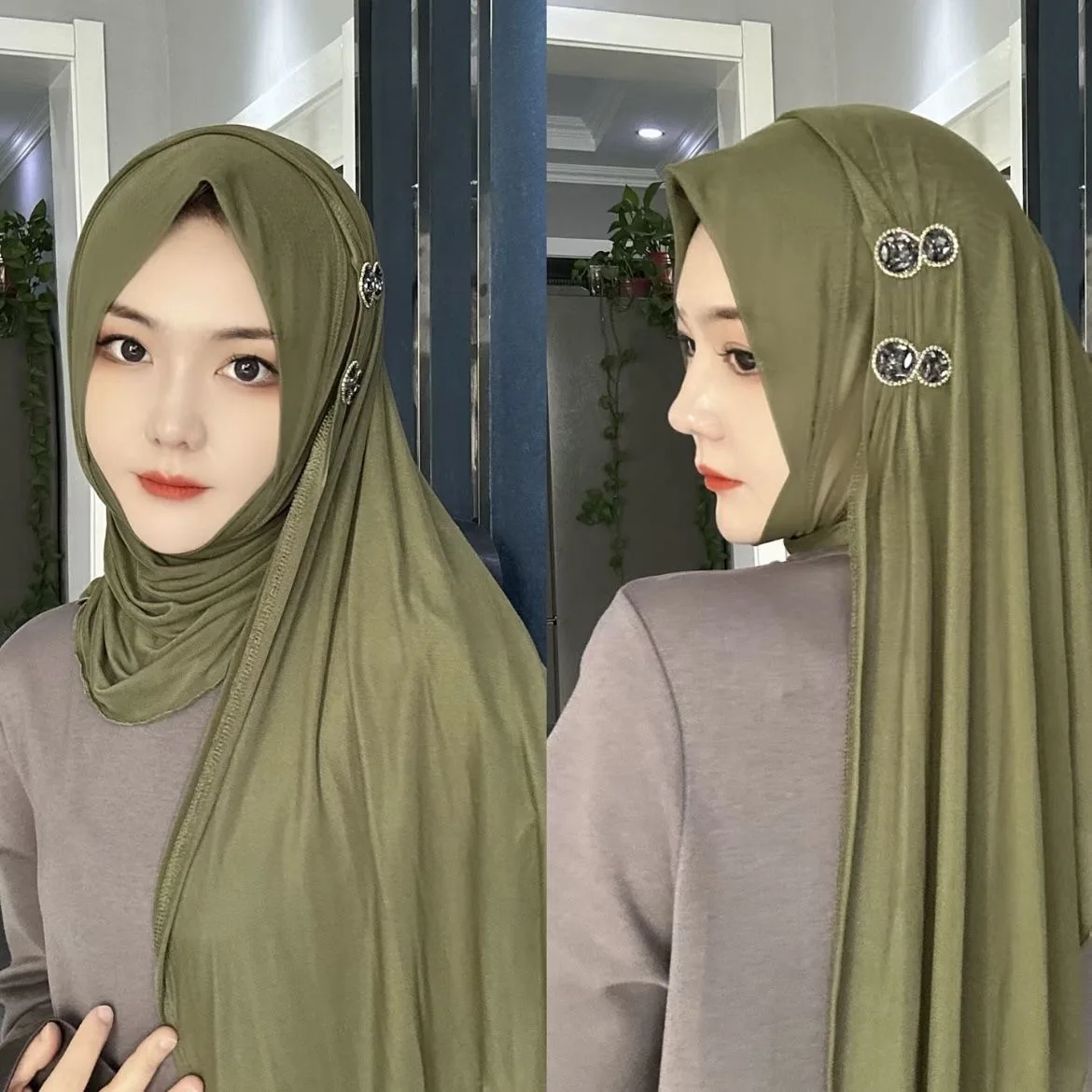 Boutique Fashion Full Head Musulman Moslem Hijbas Women Wraps