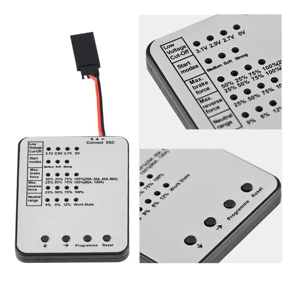 Electronic Speed Controller Programming Card For Brushless ESCs With Adjustable Low Voltage Detection And Braking Force Control