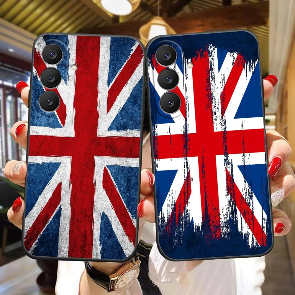 Union Flag Cover Phone Case For Samsung Galaxy S26 S25 S24 S23 S22 S21 S20 FE Ultra Plus Unique Bumper Silicone Case Shell Funda