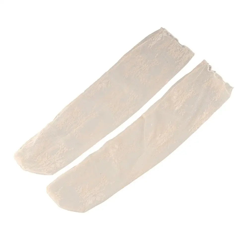 شبكة شفافة زهرة الدانتيل الجوارب شيك منتصف أنبوب الأزهار تول رقيقة كومة حتى الجوارب الكورية نمط الجاكار الأميرة جورب الصيف #3