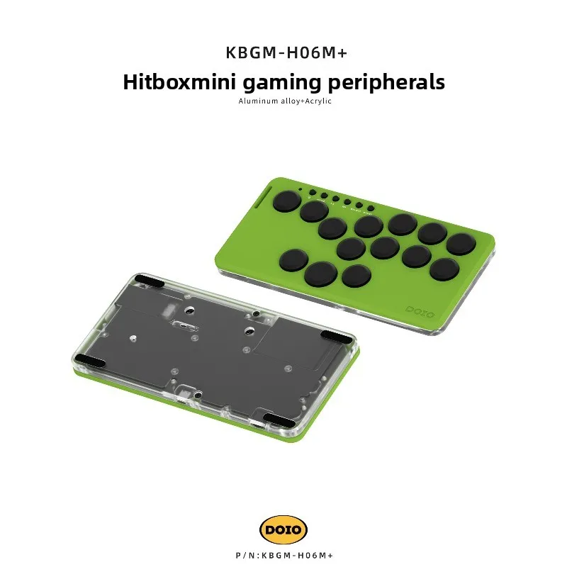 DOIO HITBOX KBGM-H06M + Mini teclado para jogos liga de alumínio