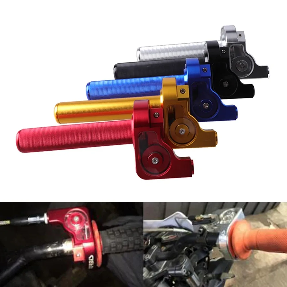 Motorcycle Quick Draw Throttle Accelerator Handle Grips For KTM Yamaha Dirt Bike Motocross Parts, Ergonomic Aluminum