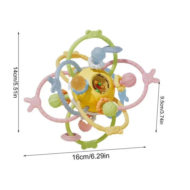 Bijtspeelgoed Voor Baby 'S Felle Kleuren Bijtring Speelgoed Kauwen Speelgoed Veilig Zacht Zintuiglijk Kauwspeelgoed Bijtende Verlichting Voor Kinderen Jongens &