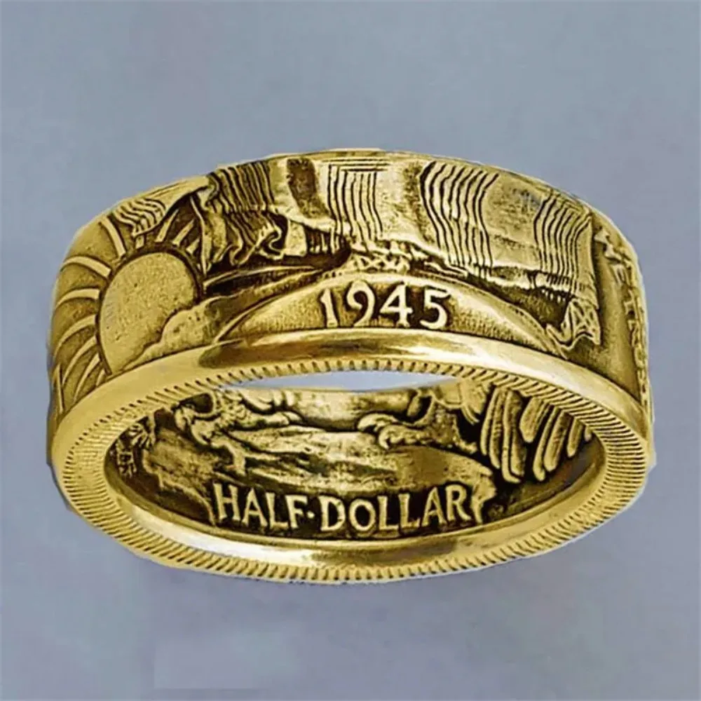Retro Punk Style Rings Men Personality Metal Jewelry Old Silver Ring Men Anillo Acero Inoxidable Mujer Кольцо Женское Бижутерия