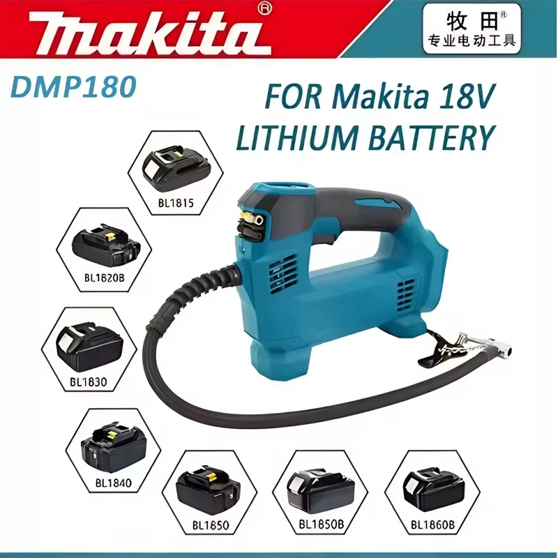 

Makita DMP180-1 18V Lithium-Ion Cordless Inflator Bare Tool For Car Portable Tyre Inflator Electric Motorcycle Pump Air Inflator