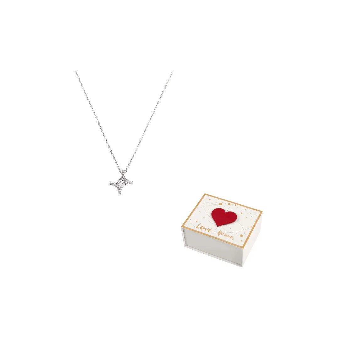 Swarovski Zodiac Multiple Metal Plated Necklaces Women's Silver 5563893