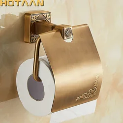 .,Solid AluminiumToilet Paper Holder Antique Brass Color Tissue Roll Paper Box Classic Bathroom Accessories YT-14192