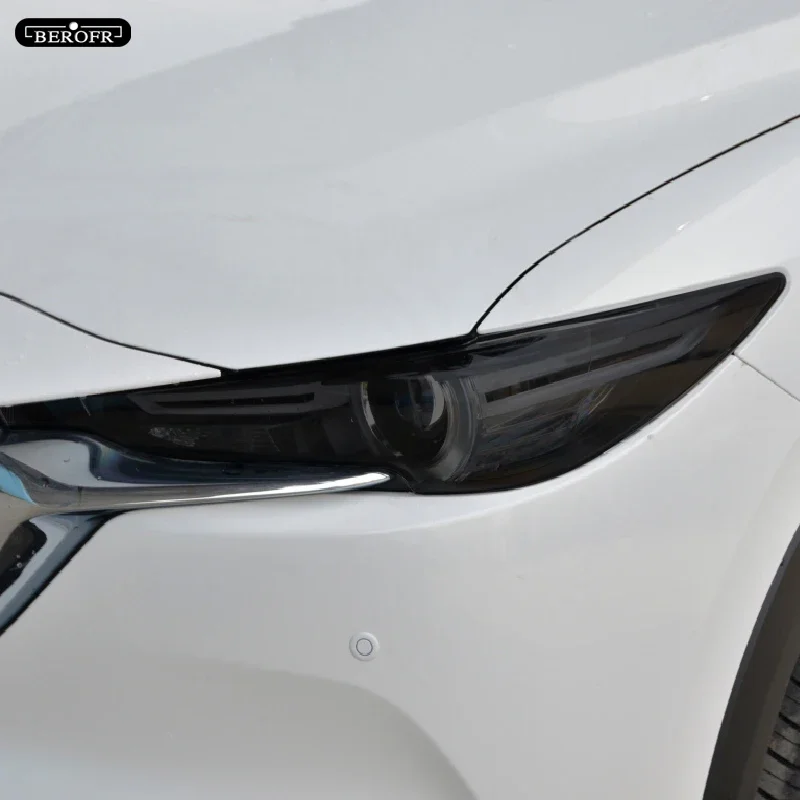 

Car Headlight Protection Tint Film Smoke Black Transparent TPU Sticker For Mazda CX5 KF 2018 2019 2020 KE 2012-On Accessories