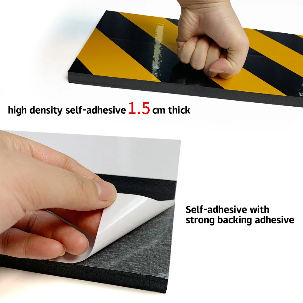 Garage Wall Protector EVA Foam Safety Bumper Reflective Strip Parking Sensor Guard For Car Door Protector Scratch Prevention