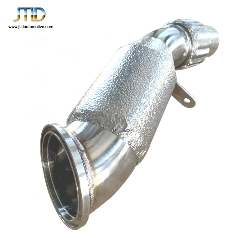 JTLD The high-quality flow-optimized downpipe for BMW 5 series G30 with  heat shield and without Catalytic Converter