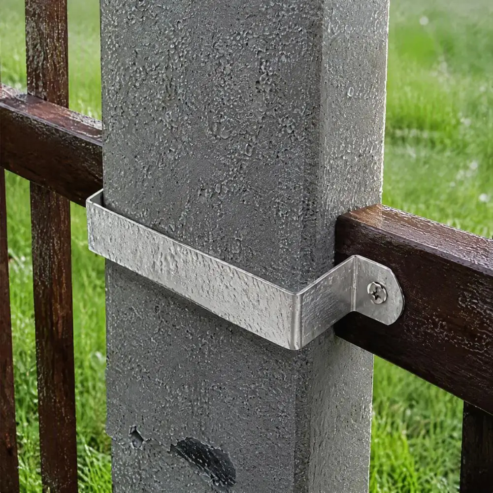 30Pcs Fence Panel Brackets, Heavy Duty Fence Clips with 60 Screws, Anti Rattle Panel Security Brackets for Concrete or Wood Fenc