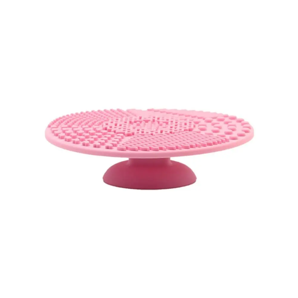 Silicone Makeup Brush Cleaning Pad Accessories Brush Cleaner Cosmetic Cleaning Tools Round Beauty Wash Brush Scrubber Board