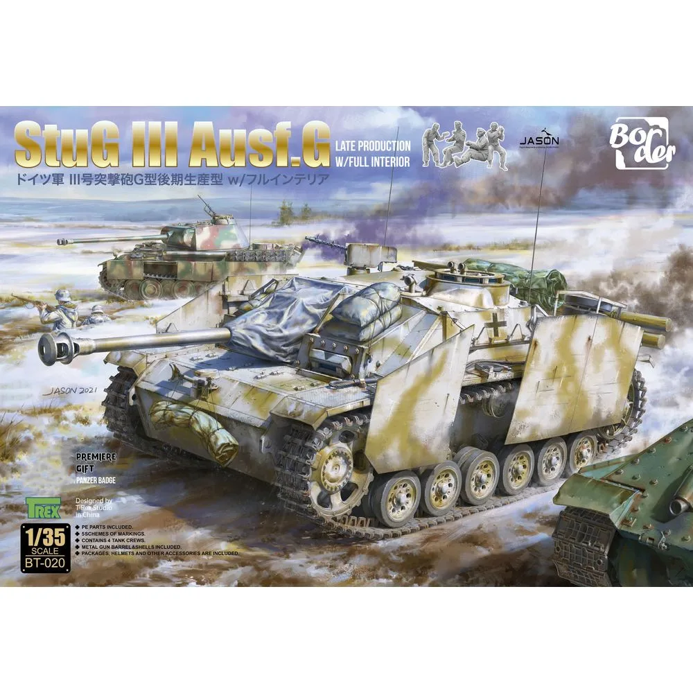 Border BT-020 1/35 StuG.III Ausf.G Late Production w/Full Initerior - Scale Model Kit