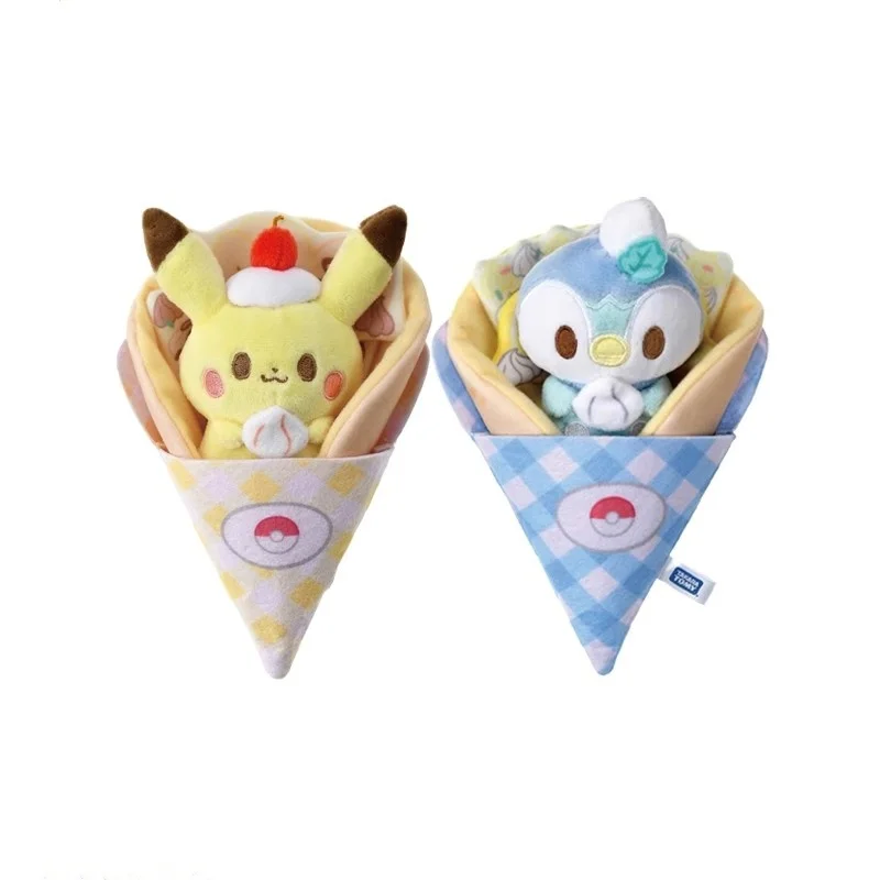 

Новый оригинальный Pokemon TAKARA TOMY Crepes Пикачу и Пиплаплап плюшевые игрушки куклы аниме мягкие игрушки подарки для детей