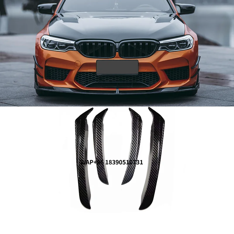 

M5 F90 Best Quality Dry Carbon Fiber Fibre Front Lip Spoiler Wing Canards Fit for M5 F90 2018-2019