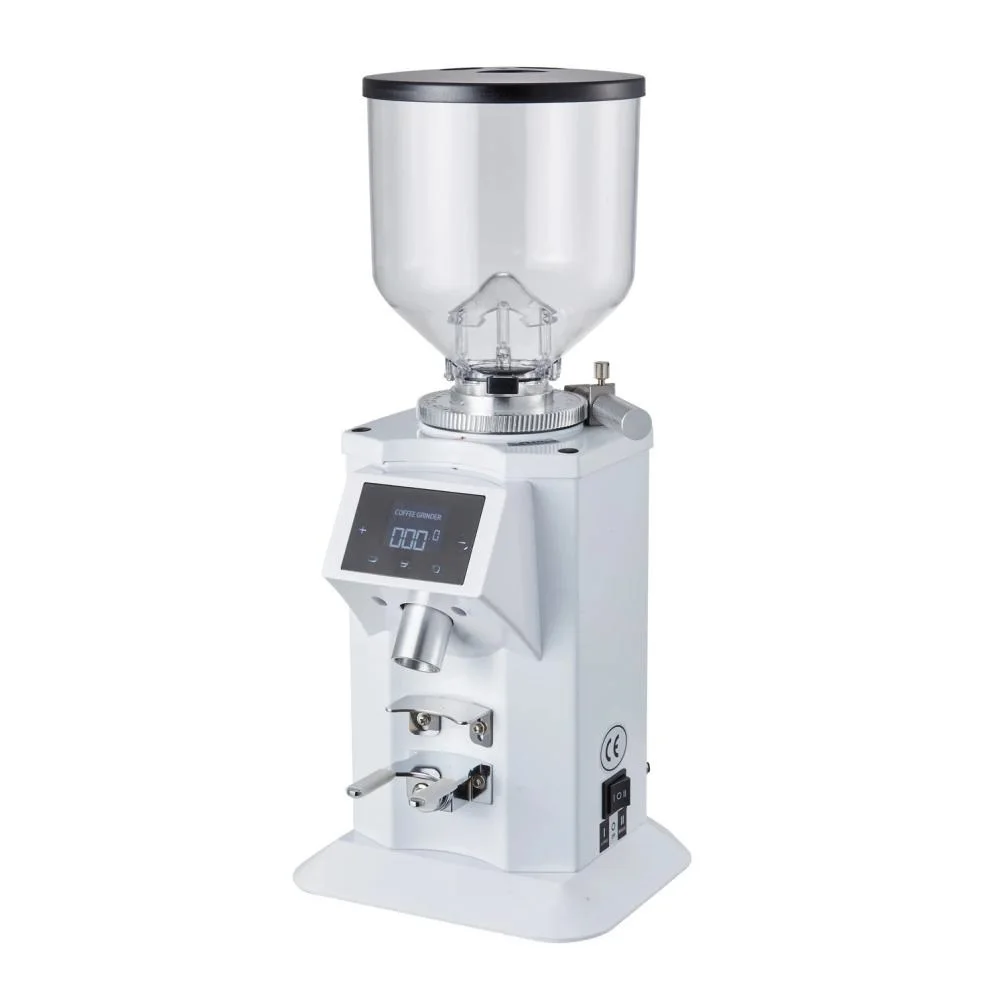 LCD Screen 74mm Electronic Commercial Espresso Coffee Beans Grinding Machine