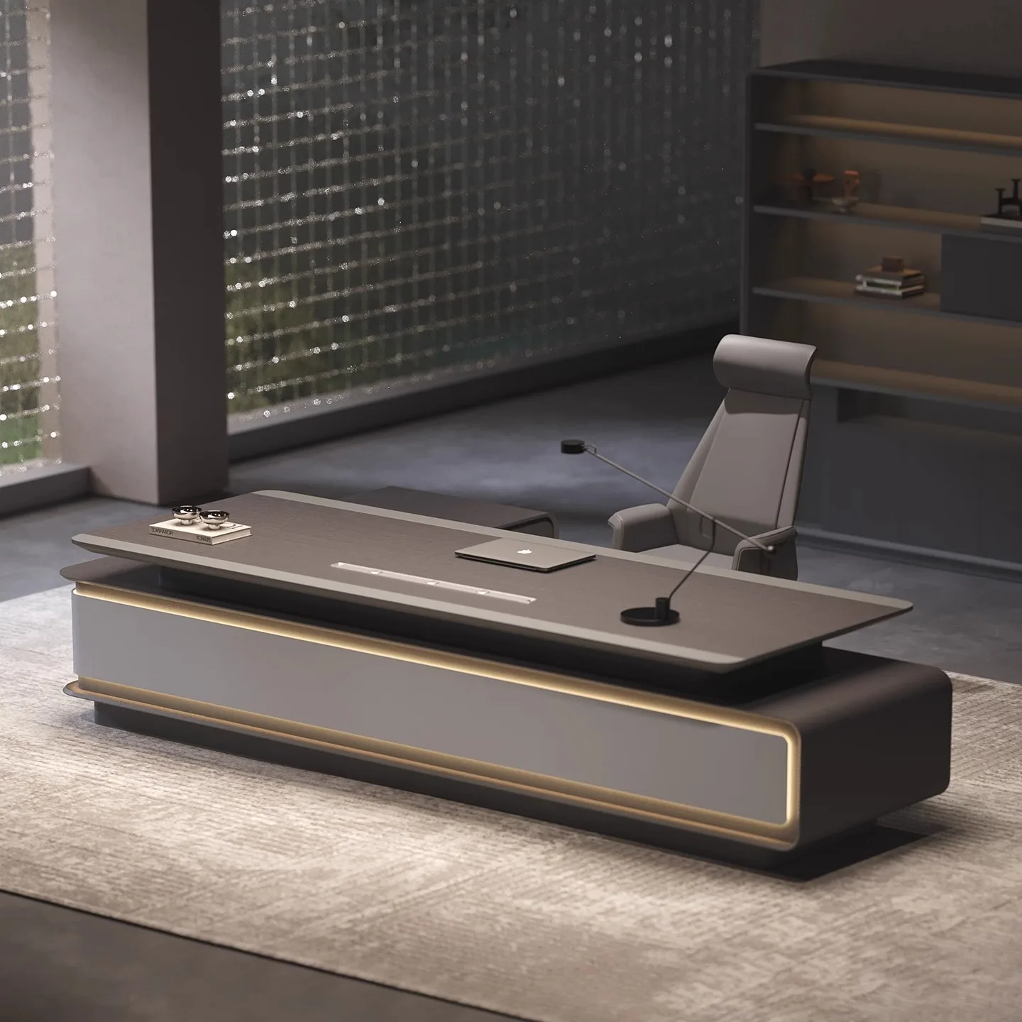 Luxury Modern Wooden Office Desk Furniture CEO Desk Comfortable Modular Extendable Desk Chairs Home Hotels Schools Hospitals