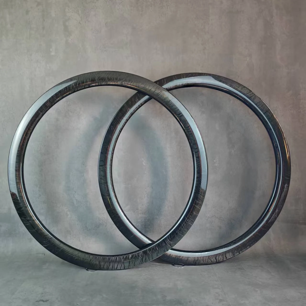Full Carbon Single Rim Disc Brake, 700C,marble glossy,38/45/50/60mm Depth, 25mm Width, Clincher, Tubeless, Tubular,24-24 hole