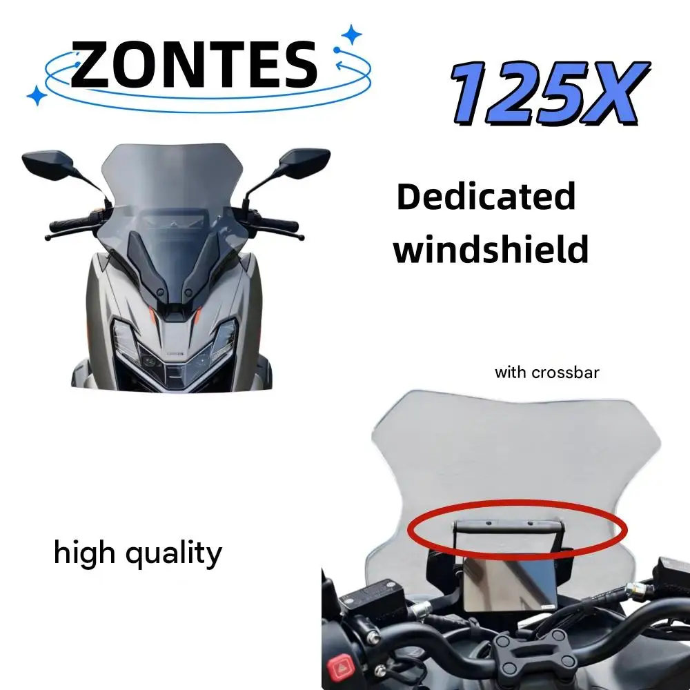 Dedicated Windshield for ZONTES 125X, Windshield Modification for ZONTES 125X, Windshield Modification Parts