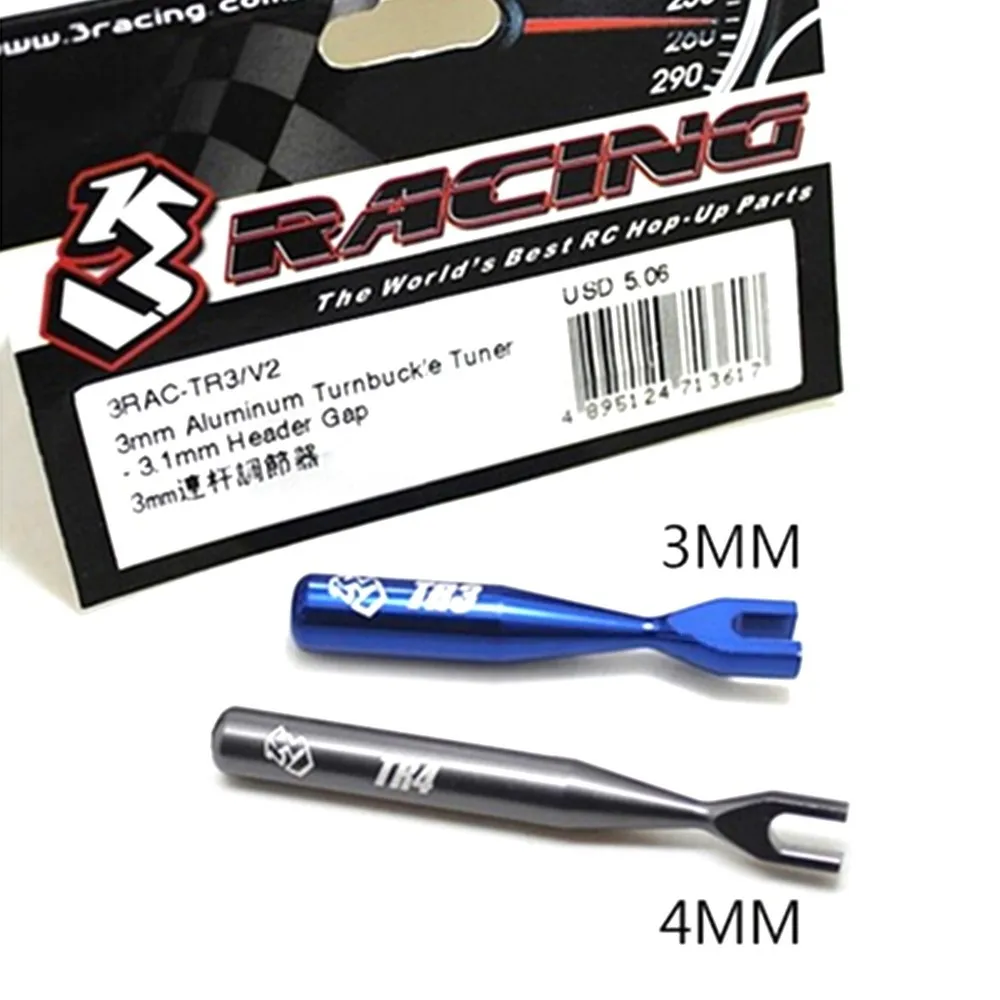 

3racing Cherry Blossom 3R Universal Tools for Shunting and Adjustment of Pull Rod Tools 3mm 4mm Small Wrench 3RAC-TR3/V