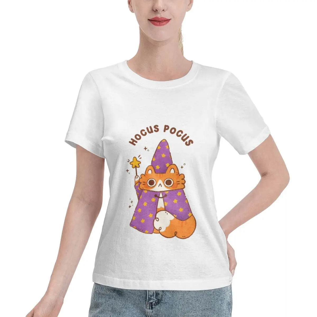 

Summer Woman Cotton T-Shirts Funny Cat_9 Printed Short Sleeve Tees Fashion Female Clothes Comfortable Soft Street Tops