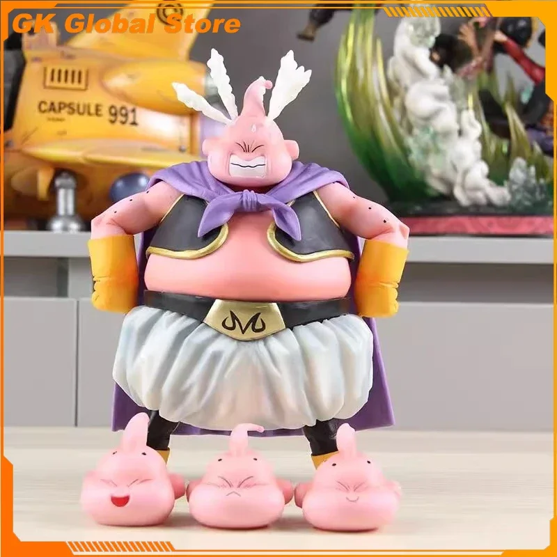 

20cm New Dragon Ball Majin Buu Anime Figure Peripheral PVC Model Four-head Replaceable Statue Ornaments Kids Birthday Gifts Toys