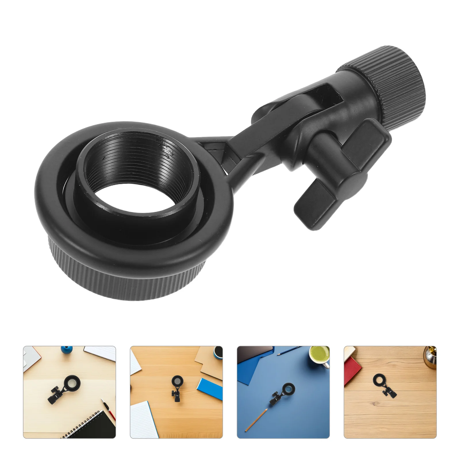 

Metal Microphone Shock Mount with 22Mm Threaded Interface Anti-Vibration Frame Plastic Spring Clip for Studio Podcast Broadcast
