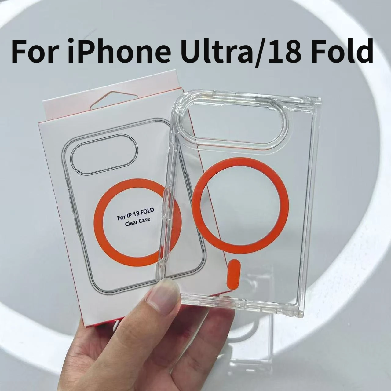 For Magsafe Magnetic Wireless Charging Phone Case For iPhone 18 Fold Clear Protective Cover For iPhone 18 Fold Ultra