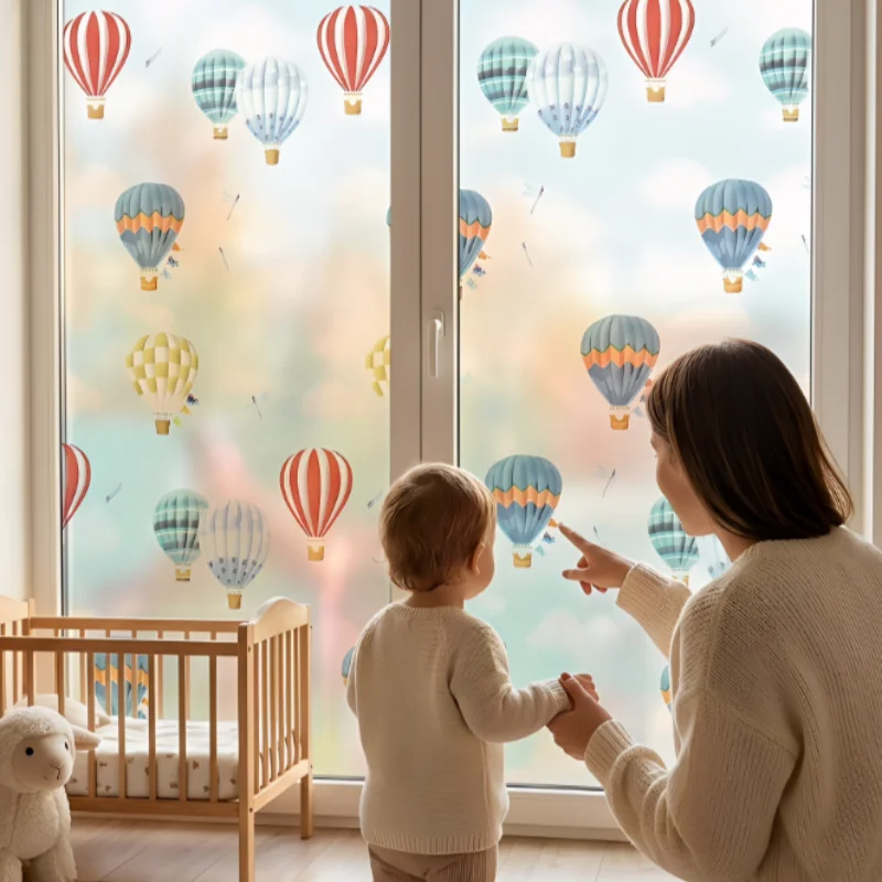 Window Glass Film Privacy Self Adhesive Reusable and Washable Sticker, Living Room and Bathroom Glass ﻿