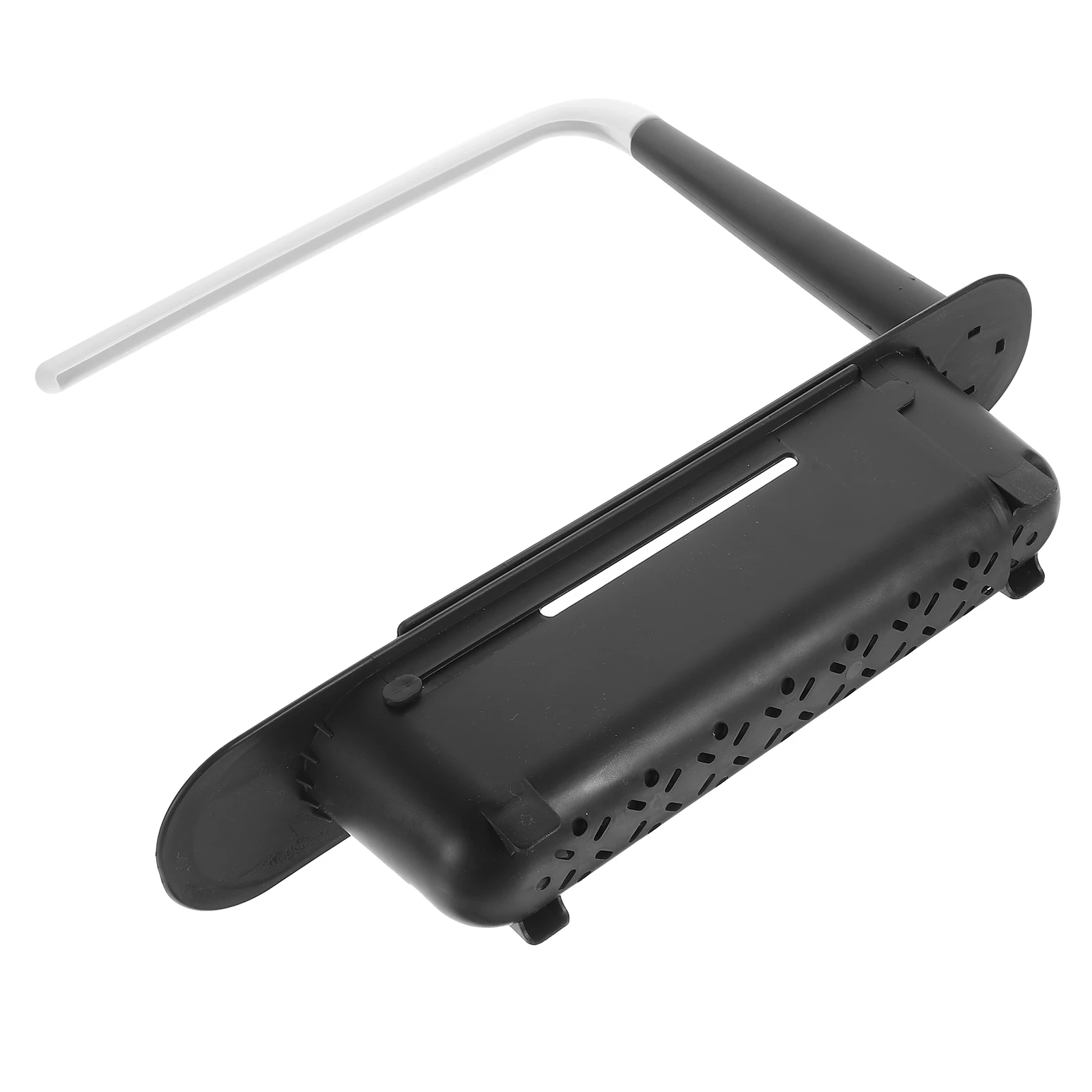 

Telescopic Sink Rack Black Plastic Sponge Holder Drying Rag Storage Kitchen Drain Basket Dishcloth Organizer Telescopic Storage