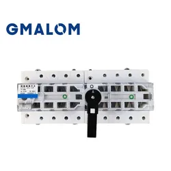 Transfer switch dual power supply manual 3-speed control 3P 4P transfer isolation switch 63A 80A 100A 125A circuit breaker