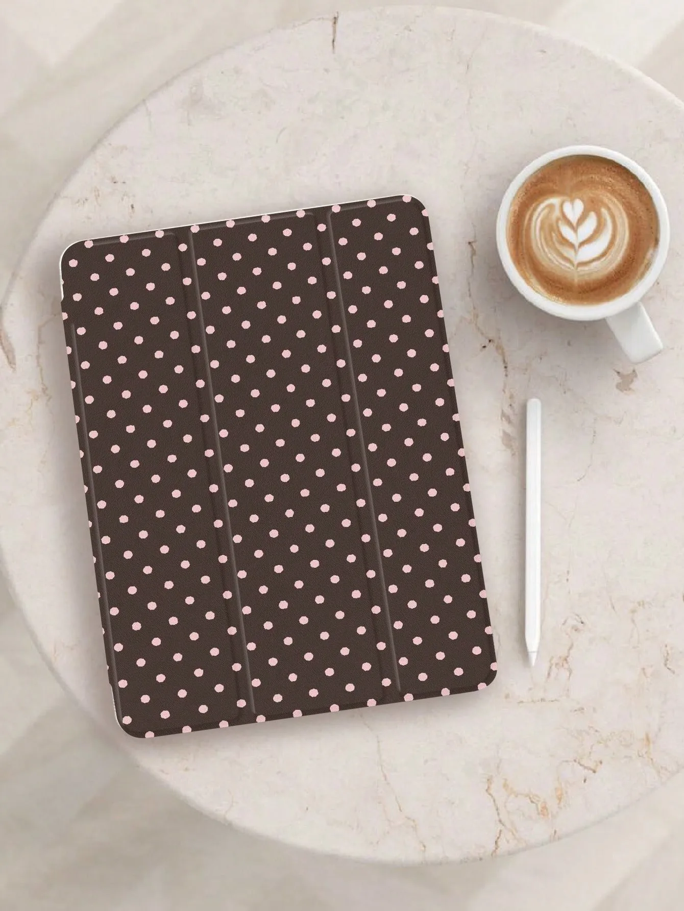 Minimalist Brown Polka Dot Tablet  CASE For iPad pro 10/11/2020/6th/7th /8th /Air 3rd/Air 4th/9th gen/Air 5th Gen 2022/Air 11