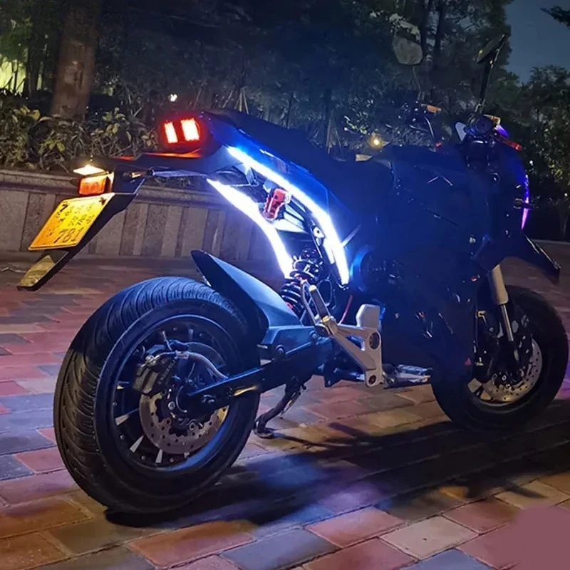 

2pcs Motorcycle Turn Signal Lights LED Daytime Running Lights Tail Light DRL Waterproof Decoration Strip Brake Flowing Light