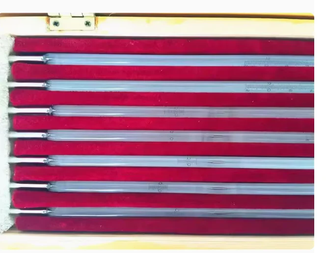 

Mercury thermometer: 0-50-100