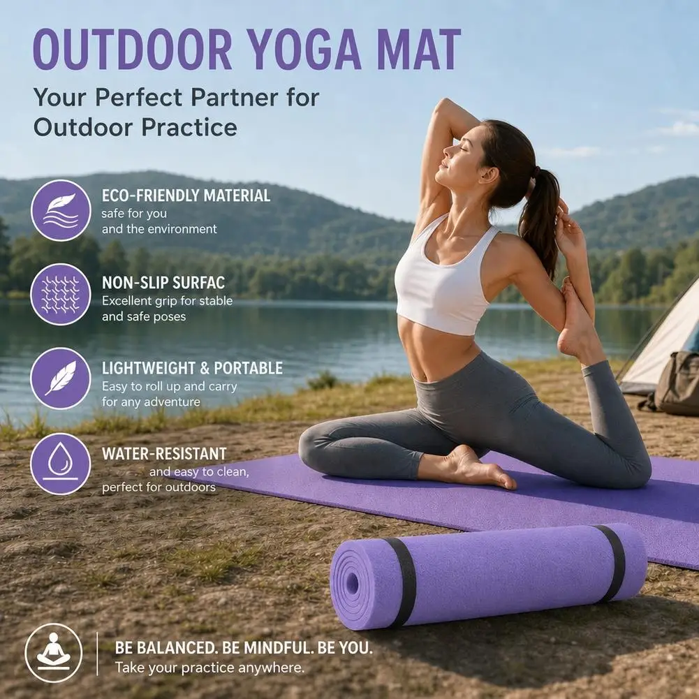 Foldable EVA Yoga Mat for Exercise, Pilates & Home Workouts – 6mm Scb90f522963f4b9f847323e49664a9e5w