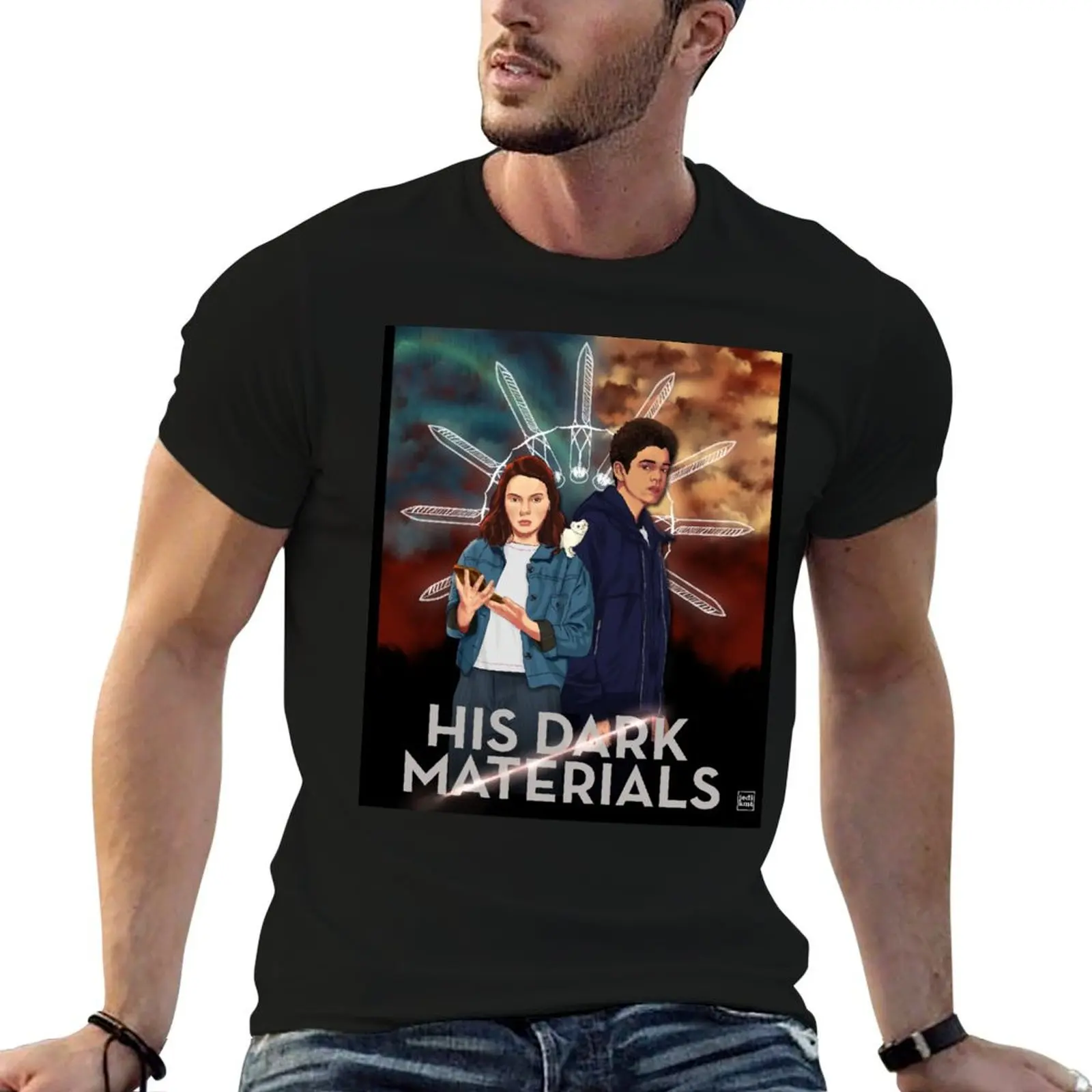 His Dark Materials Lyra & Will 2 T-Shirt summer clothes cute clothes Blouse mens shirts graphic tee