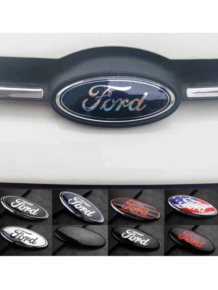 Auto-Aufkleber für Kofferraum und Frontgrill, für Ford, Kühlergrill, Emblem, Logo, Motorhaube, Abzeichen, Explorer, EcoSport, Edge, Focus, Mustang, Shelby, Ghia, F350