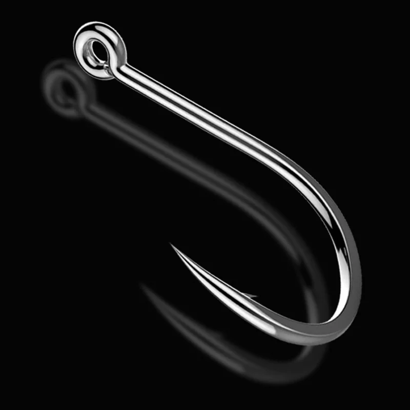 

50pcs/lot Barbed Fishhooks Unique Strength And Sharpness Fishing Hook Circle Offset 2#-11# Fish Hooks Fishing Accessories Carp