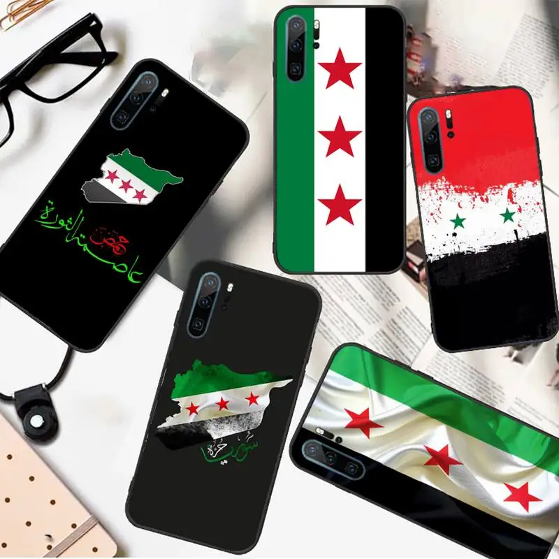 Syrian Revolution Flag Phone Case For Huawei honor Mate 30 40 50 20 8 70 5 9 10 Pro P x i s y Lite nova