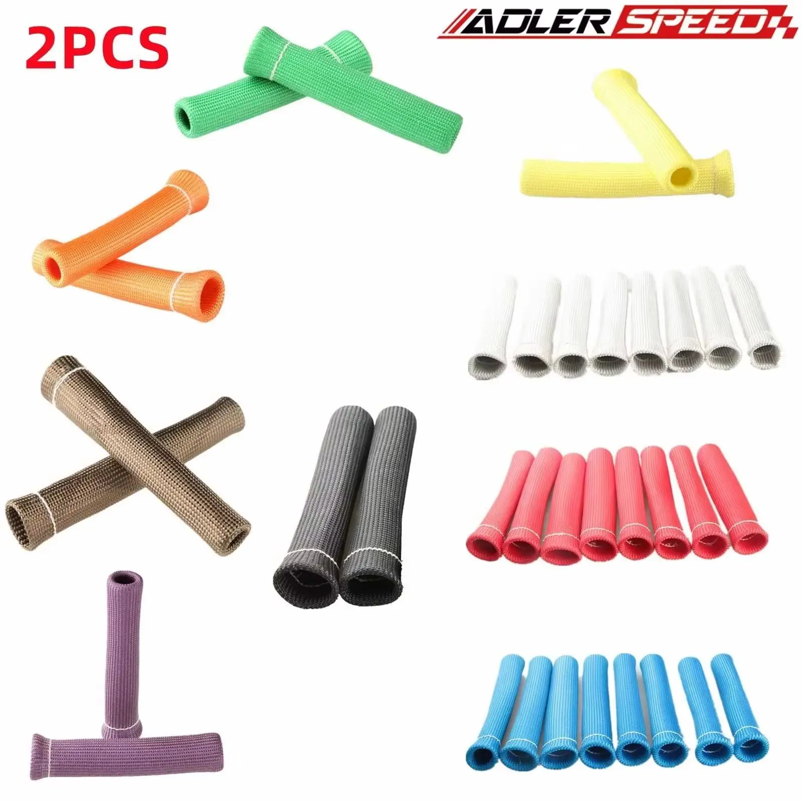 

A+ 2Pcs/Set Spark Plug Wire Boots Heat Shield Protector Sleeve For BMW Honda Toyota Chevy Ford Universal