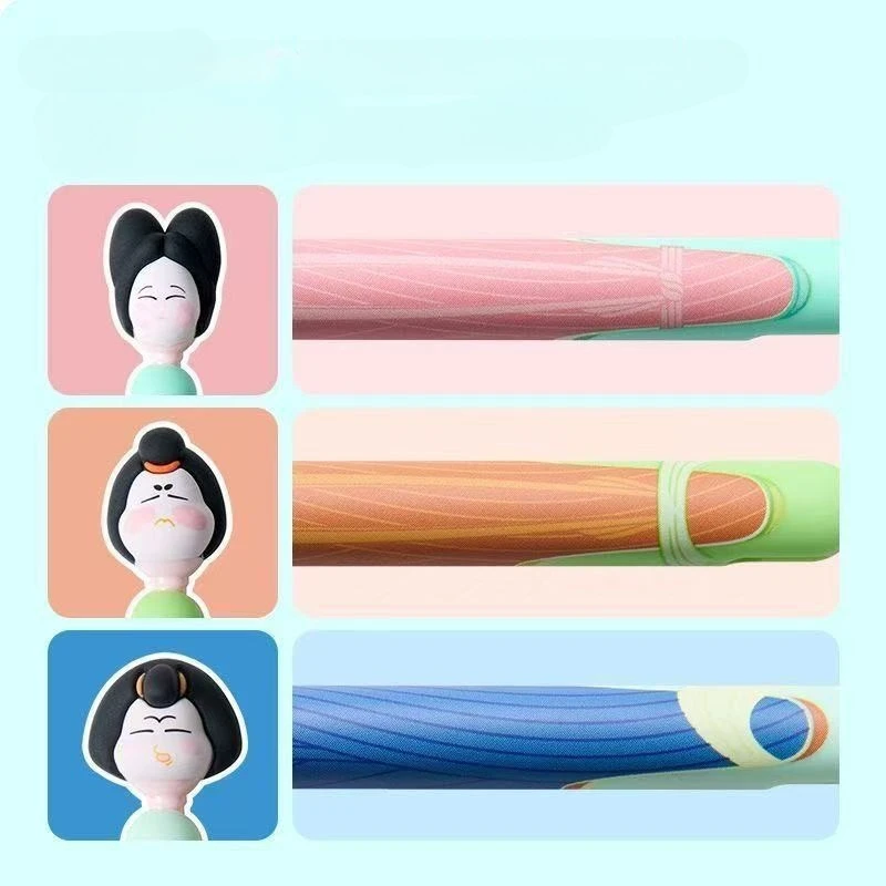 

Гелевая ручка Guobo Co-branded Tang Dynasty Beauty Limited ST с двойным аппликатором, быстросохнущая, 0.5 мм, для школьного сезона