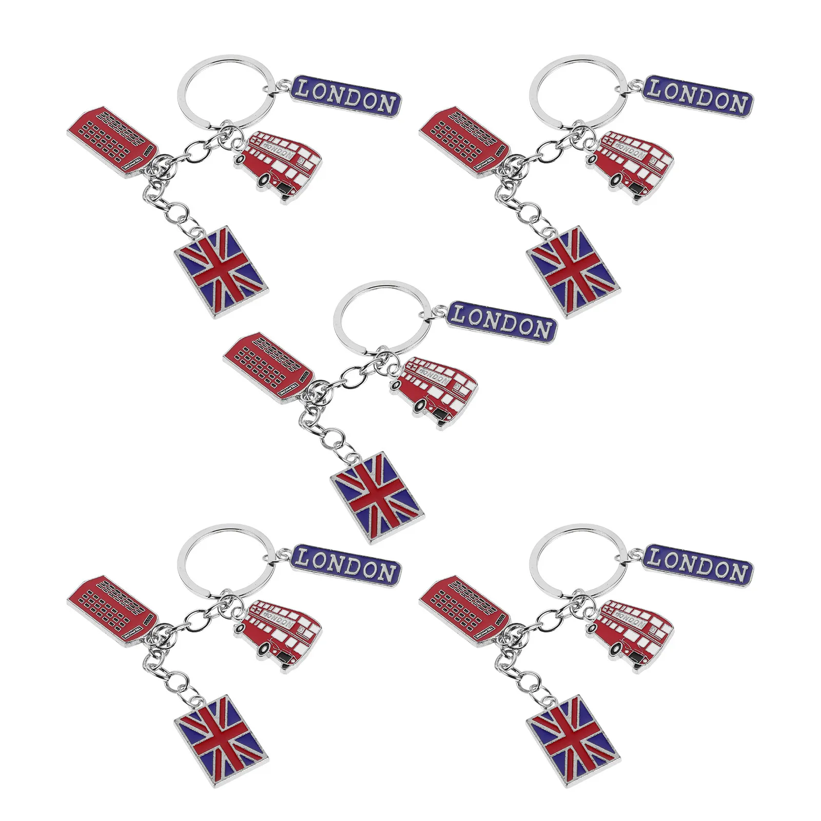 5 pcs Keychain Pendant Bag Halloween Christmas New Year Car Key Keychains Handbag Keychains Keychain Sets Keychain Setting Uk
