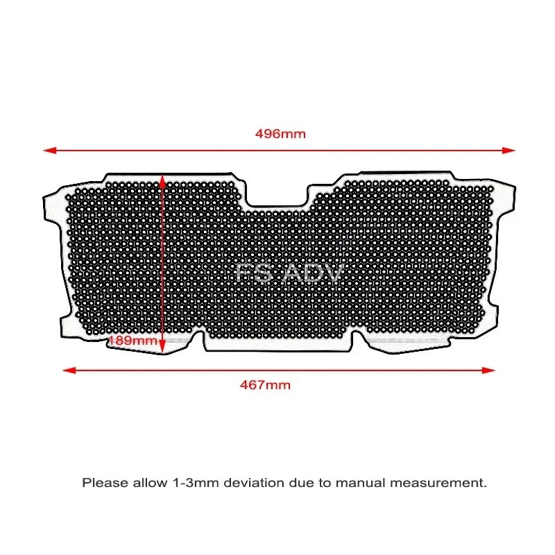 For BMW R1200R R1200RS Radiator Guard Grille Cover Protection Cooler Guard Cover R1250R R1250RS R 1200 R R 1250 R/RS 2015-2021