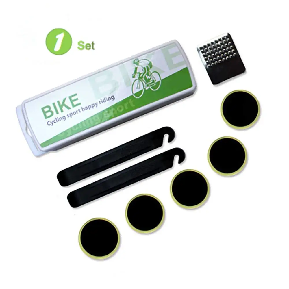 1 Set Mini Tragbare Fahrrad Reifen Reparatur tool Kit Kleber-kostenlose Self-Adhesive Patches Für mountainbike Elektrische auto rennräder