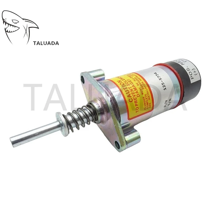 125-5774 24V For 3304B 3306B Fuel Stop Solenoid Valve Excavator